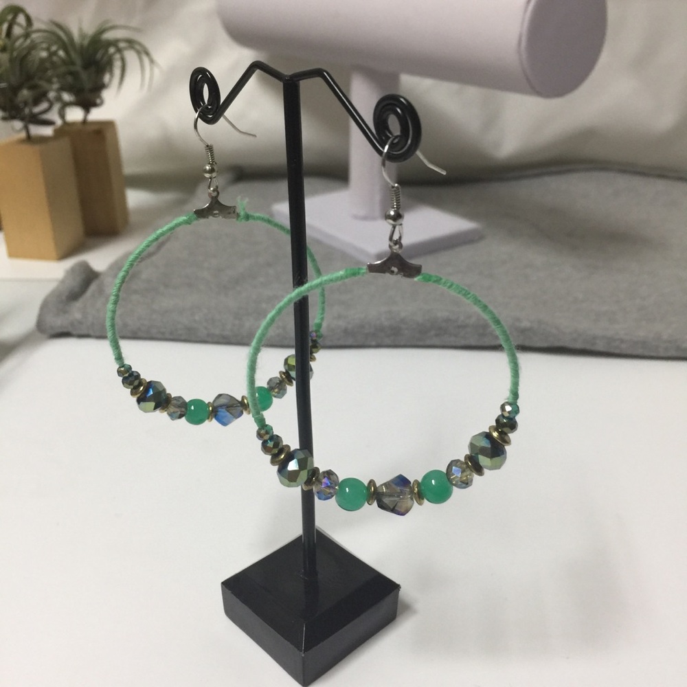 Bohemian hoop earrings